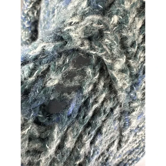 *Flawed Sundance Long Cardigan Sweater Space Dye Duster Hooded Wool Blend Small - Picture 13 of 16